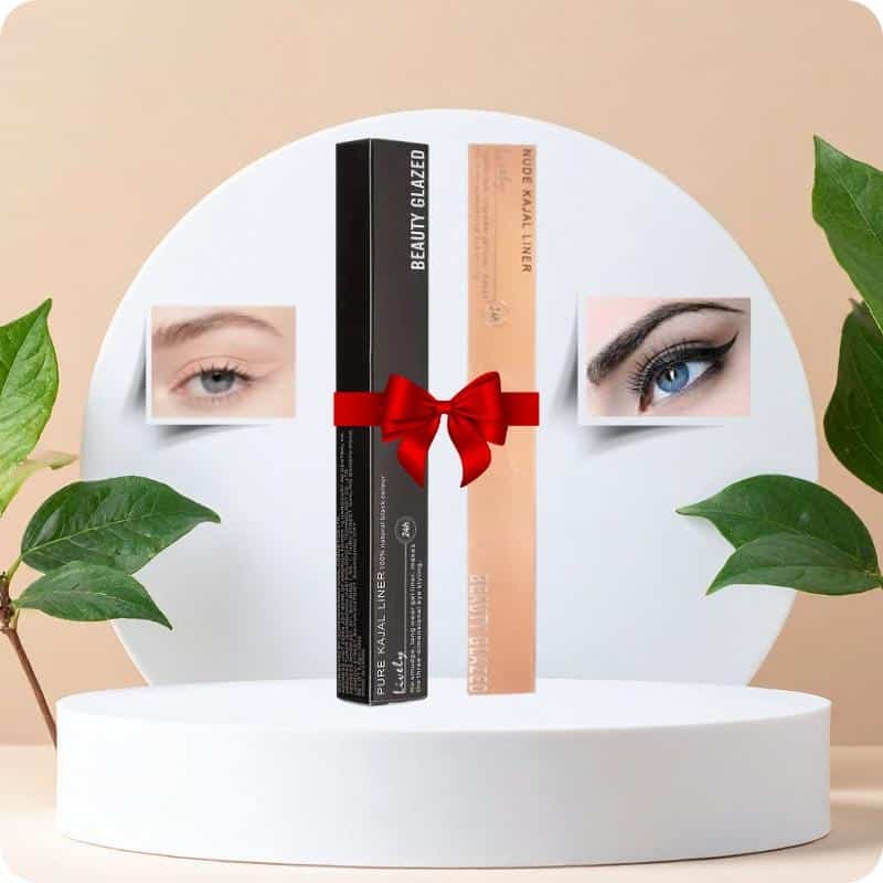 CopyofBEAUTYGLAZEDPureKajalLiner1(4) Black + Nude (Combo) - Image 1