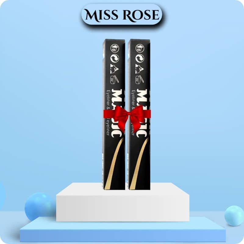 CopyofBEAUTYGLAZEDPureKajalLiner1(8) Miss Rose Stamp Eyeliner (2pcs) - Image 1
